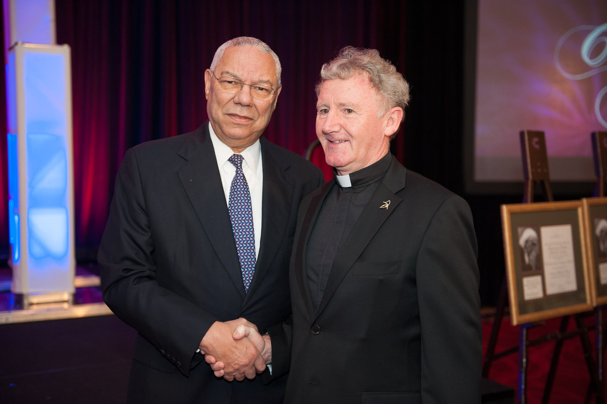 Fr. Patrick Devine with General Colin Powell