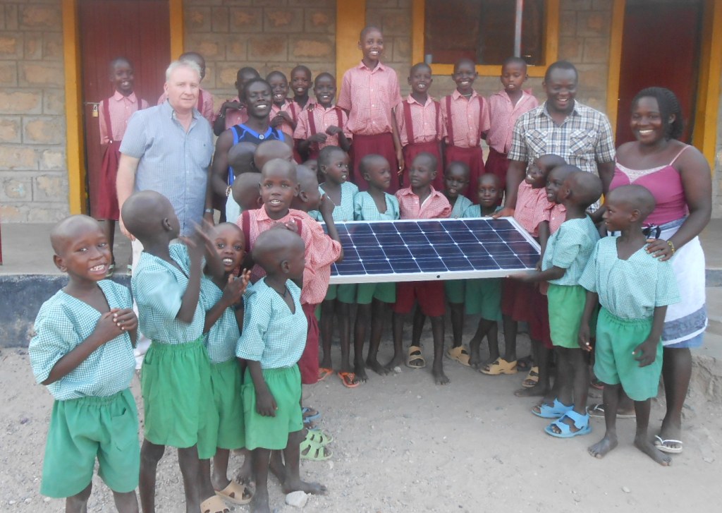 Solar panel school delivery
