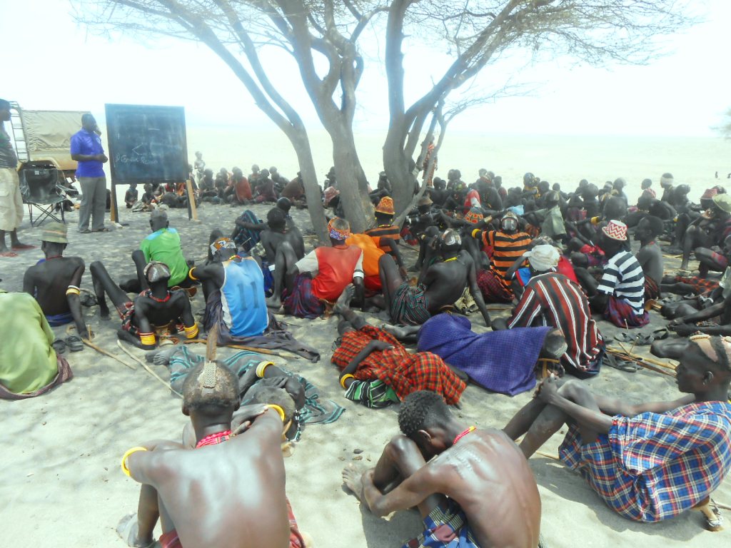 Large community peace gathering